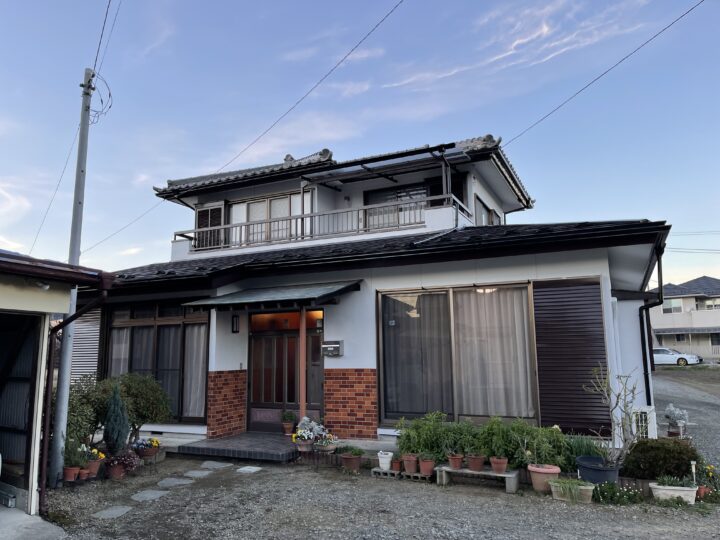 富士川町Ｋ様邸の下屋根及び外壁塗装工事